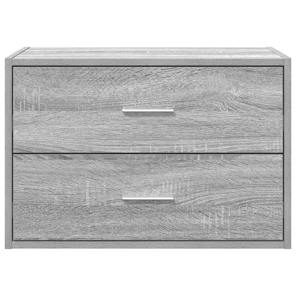 Kast met 2 lades 60x31x40 cm bewerkt hout grijs sonoma eiken is nu te koop bij PeponiXL, paradijselijk wonen!