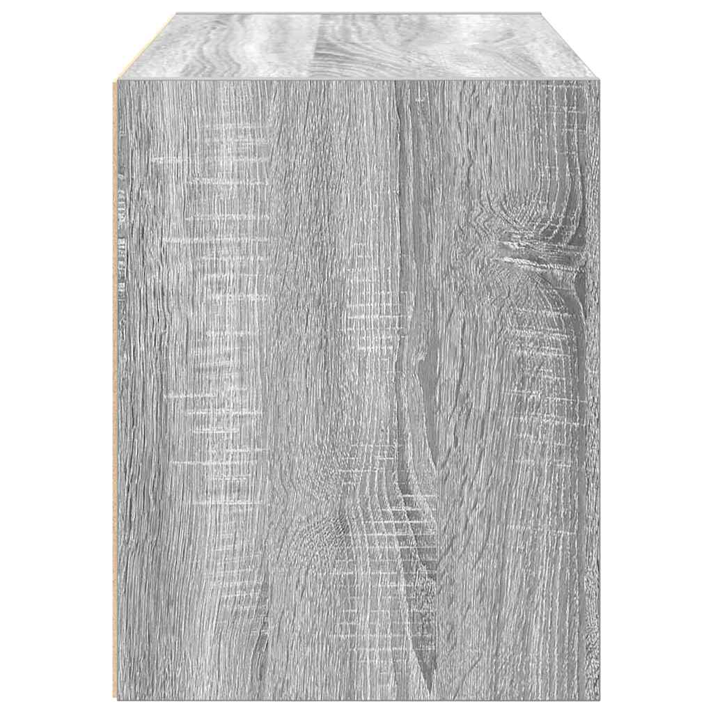 Kast met 2 lades 60x31x40 cm bewerkt hout grijs sonoma eiken is nu te koop bij PeponiXL, paradijselijk wonen!