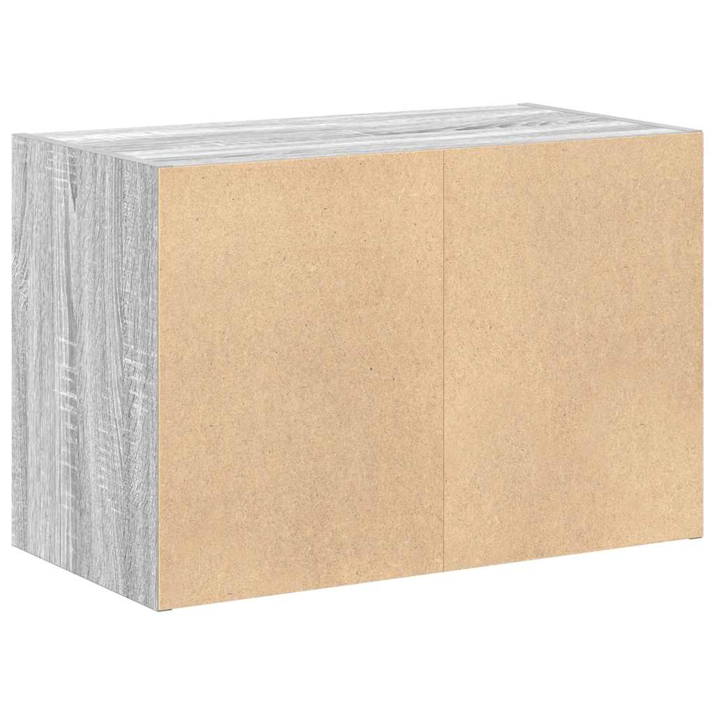 Kast met 2 lades 60x31x40 cm bewerkt hout grijs sonoma eiken is nu te koop bij PeponiXL, paradijselijk wonen!