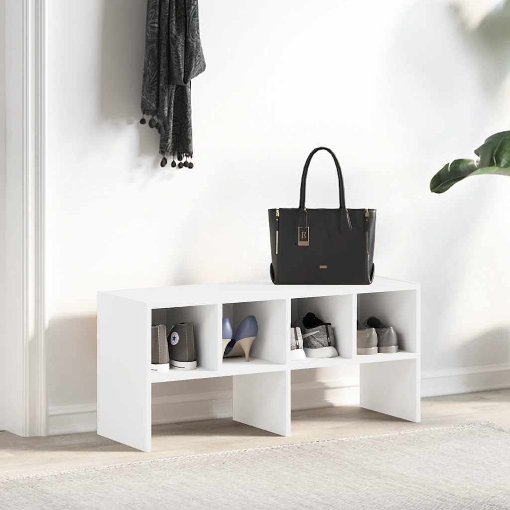 Schoenenrek stapelbaar 89,5x30x40 cm wit is nu te koop bij PeponiXL, paradijselijk wonen!