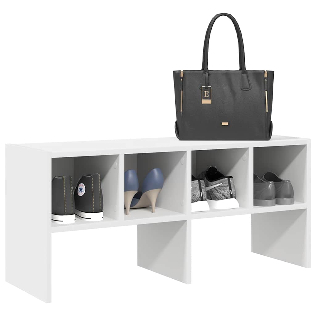 Schoenenrek stapelbaar 89,5x30x40 cm wit is nu te koop bij PeponiXL, paradijselijk wonen!