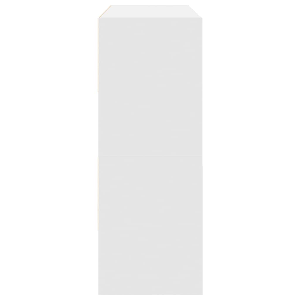 Schoenenrekken 2 st stapelbaar 89,5x30x40 cm wit is nu te koop bij PeponiXL, paradijselijk wonen!
