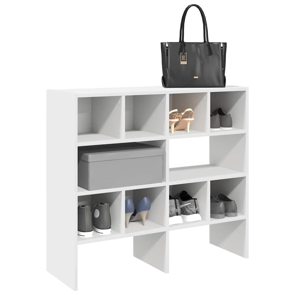 Schoenenrekken 2 st stapelbaar 89,5x30x40 cm wit is nu te koop bij PeponiXL, paradijselijk wonen!