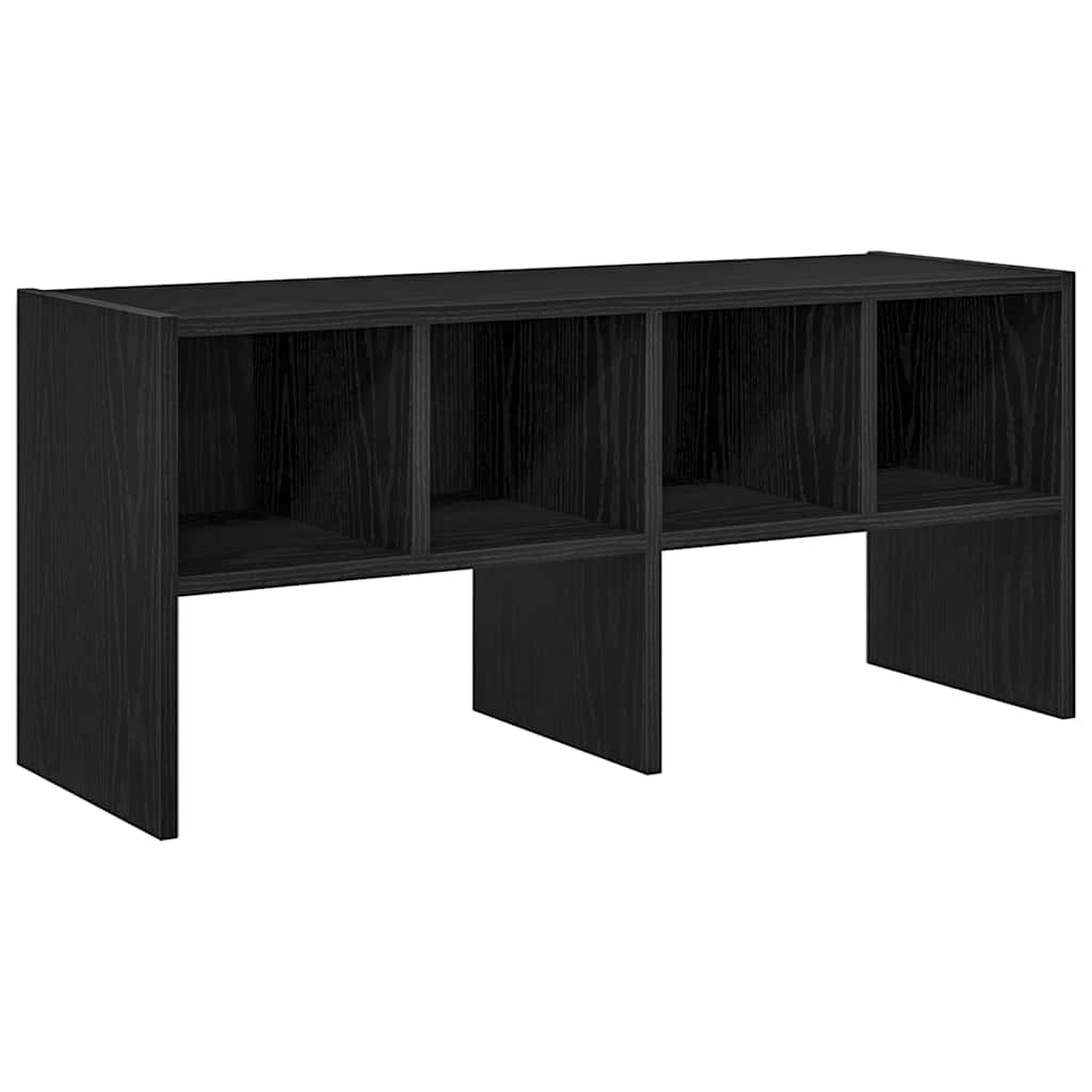 Schoenenrek stapelbaar 89,5x30x40 cm zwart eikenkleurig is nu te koop bij PeponiXL, paradijselijk wonen!