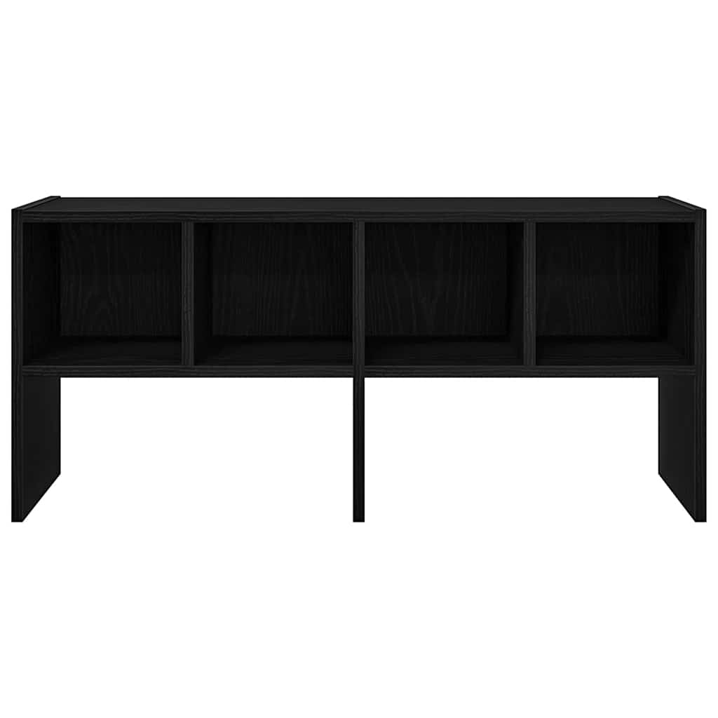 Schoenenrek stapelbaar 89,5x30x40 cm zwart eikenkleurig is nu te koop bij PeponiXL, paradijselijk wonen!