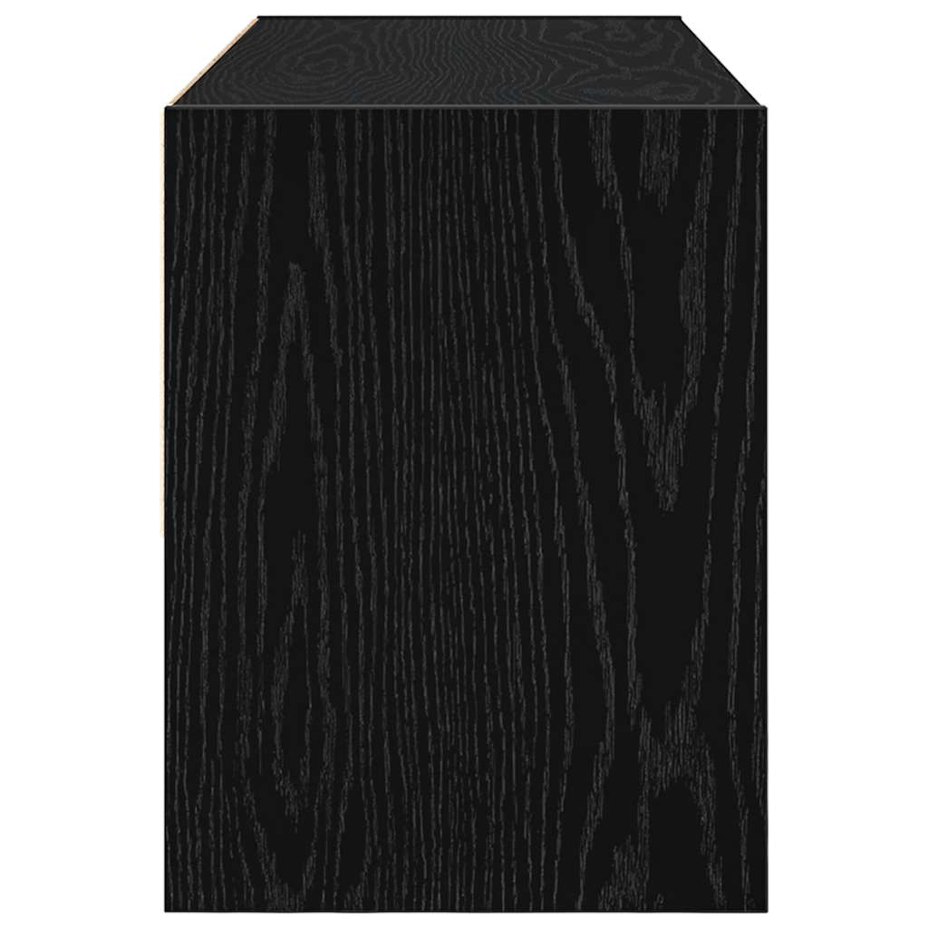 Schoenenrek stapelbaar 89,5x30x40 cm zwart eikenkleurig is nu te koop bij PeponiXL, paradijselijk wonen!