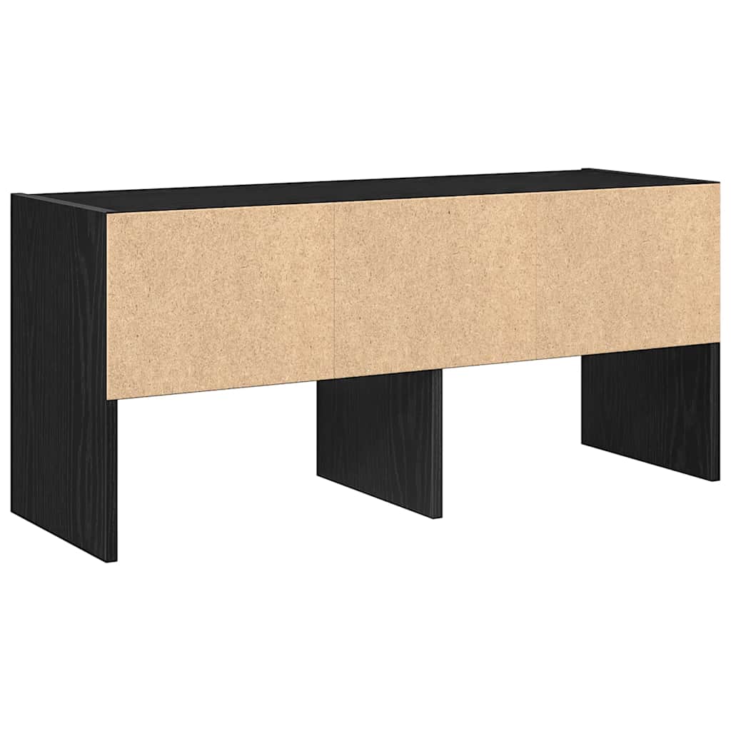 Schoenenrek stapelbaar 89,5x30x40 cm zwart eikenkleurig is nu te koop bij PeponiXL, paradijselijk wonen!