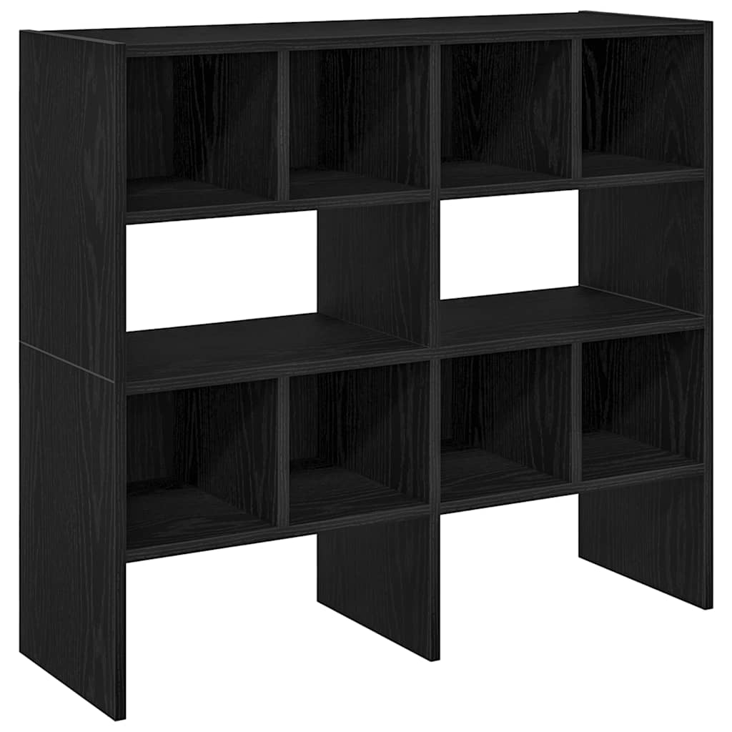 Schoenenrekken 2 st stapelbaar 89,5x30x40 cm zwart eikenkleurig is nu te koop bij PeponiXL, paradijselijk wonen!