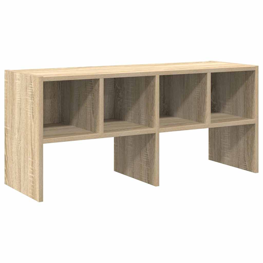 Schoenenrek stapelbaar 89,5x30x40 cm sonoma eikenkleurig is nu te koop bij PeponiXL, paradijselijk wonen!