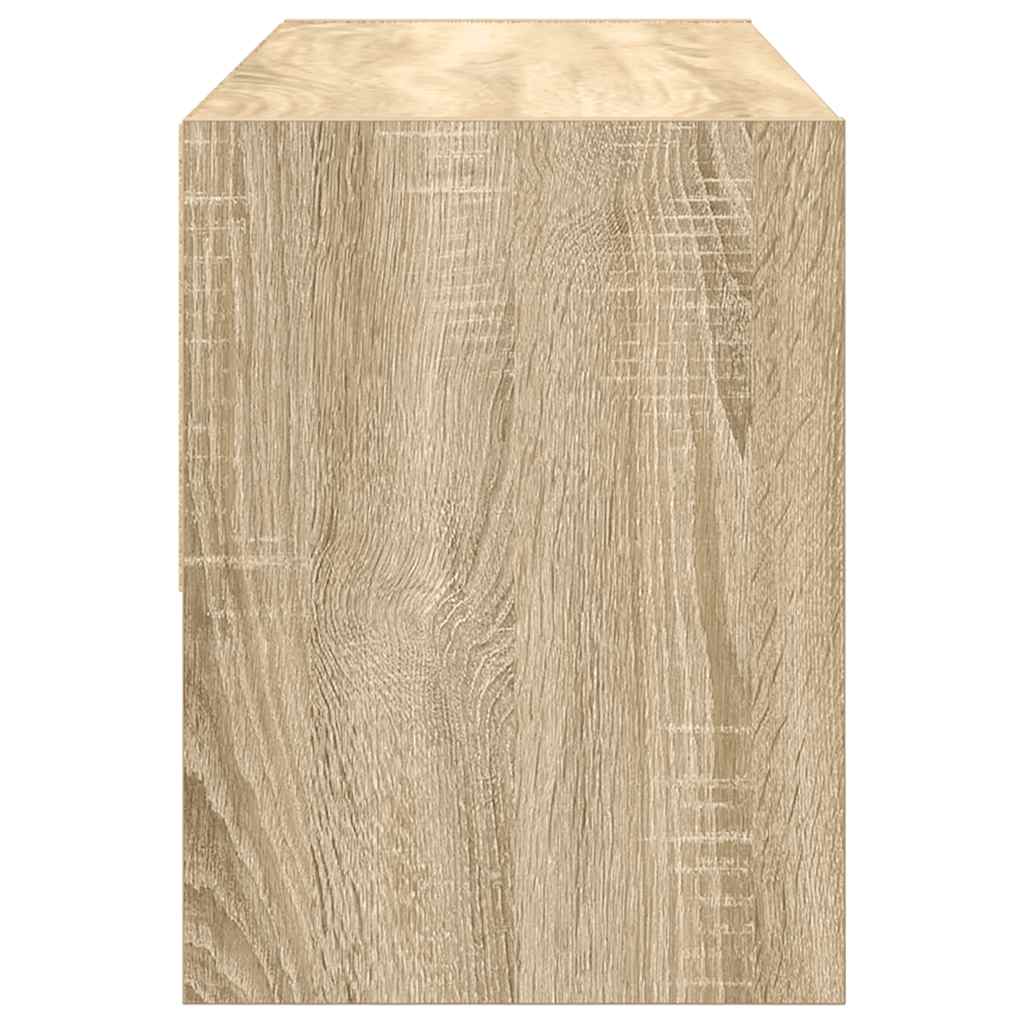 Schoenenrek stapelbaar 89,5x30x40 cm sonoma eikenkleurig is nu te koop bij PeponiXL, paradijselijk wonen!