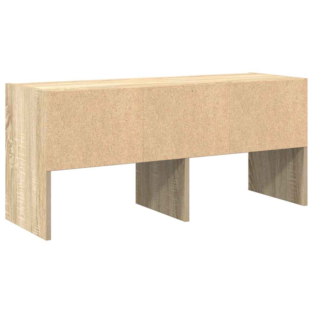 Schoenenrek stapelbaar 89,5x30x40 cm sonoma eikenkleurig is nu te koop bij PeponiXL, paradijselijk wonen!