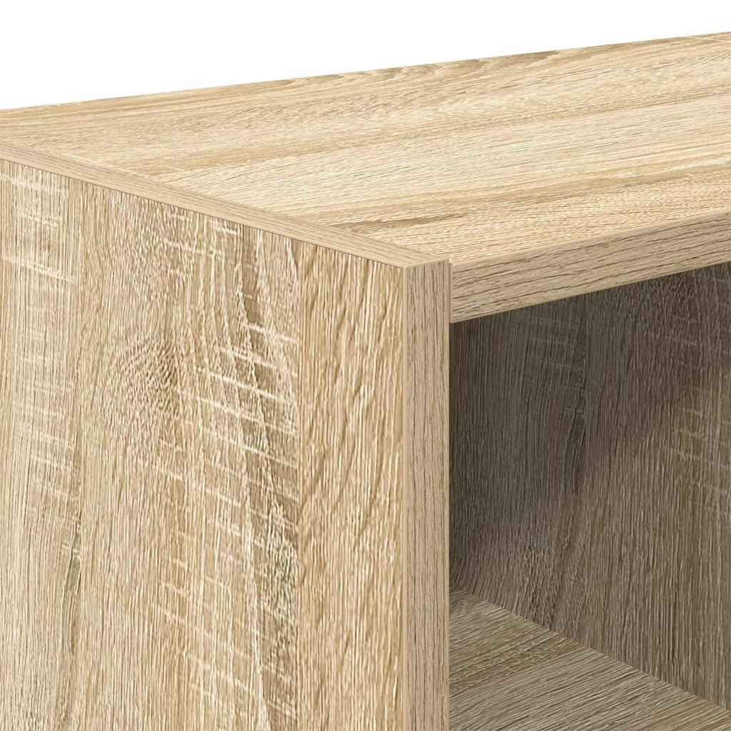 Schoenenrek stapelbaar 89,5x30x40 cm sonoma eikenkleurig is nu te koop bij PeponiXL, paradijselijk wonen!