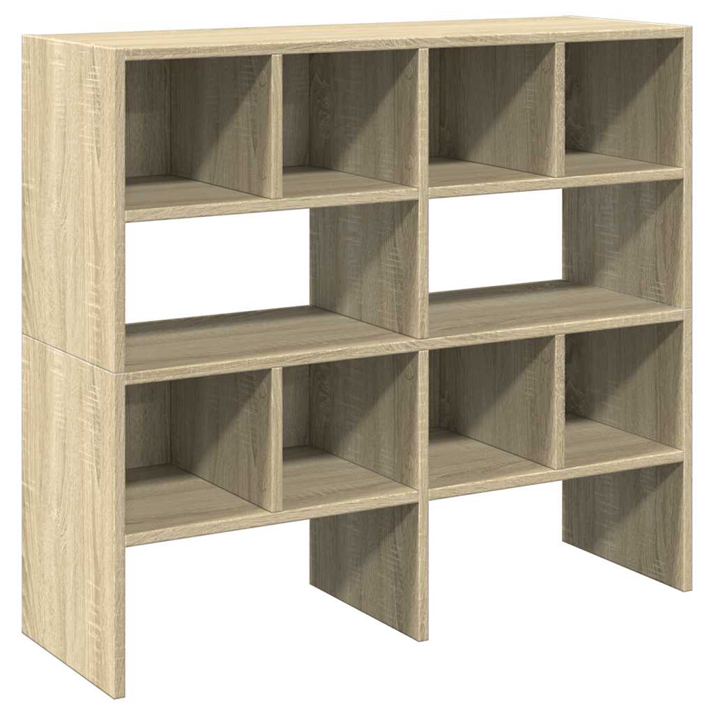Schoenenrekken 2 st stapelbaar 89,5x30x40 cm sonoma eikenkleur is nu te koop bij PeponiXL, paradijselijk wonen!