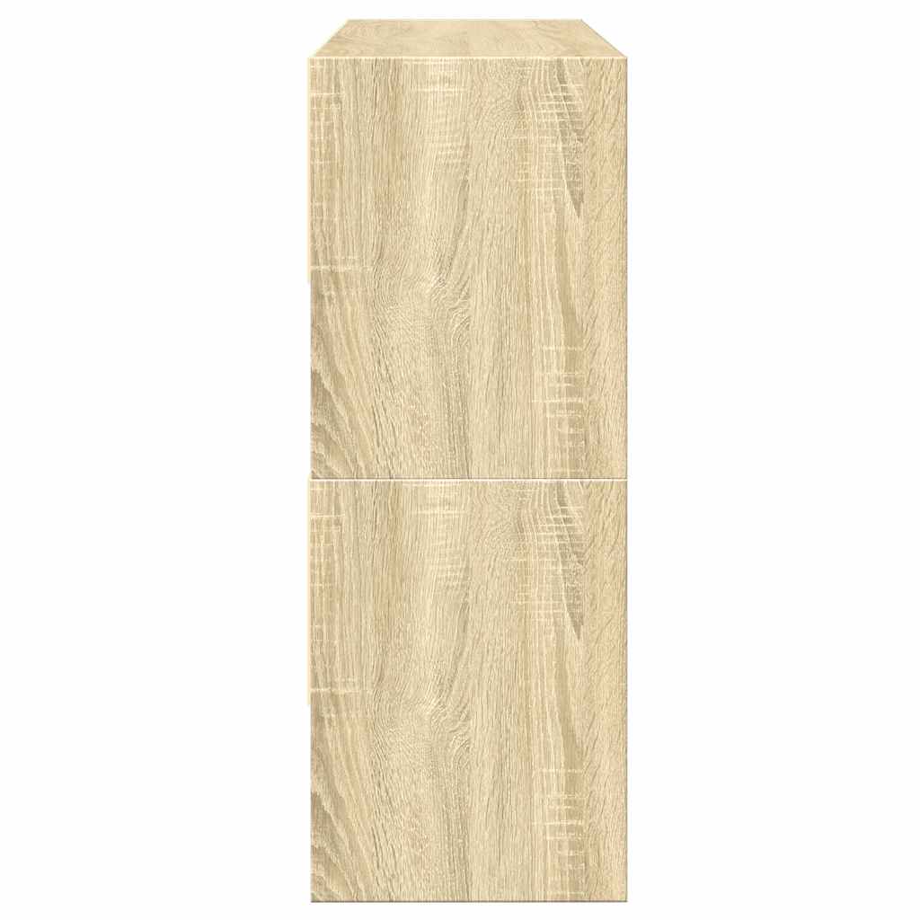 Schoenenrekken 2 st stapelbaar 89,5x30x40 cm sonoma eikenkleur is nu te koop bij PeponiXL, paradijselijk wonen!