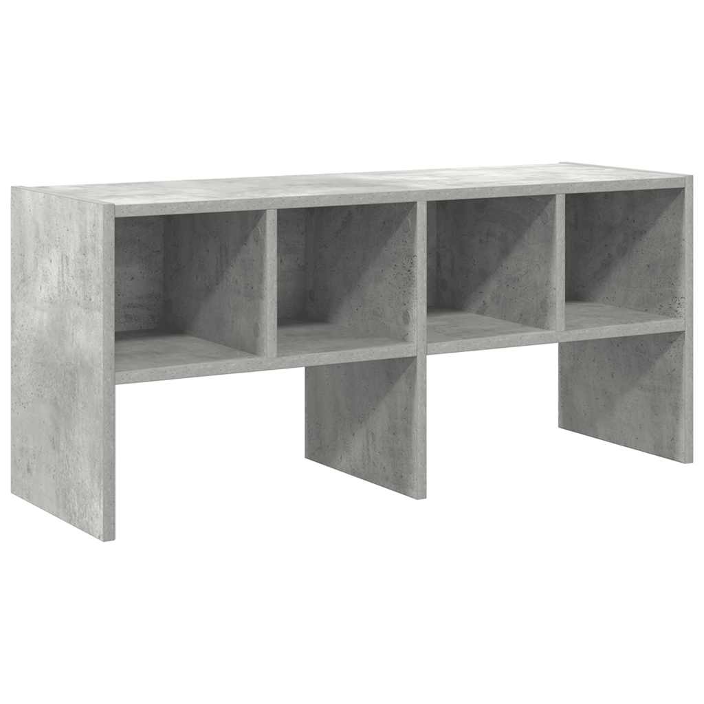 Schoenenrek stapelbaar 89,5x30x40 cm betongrijs is nu te koop bij PeponiXL, paradijselijk wonen!
