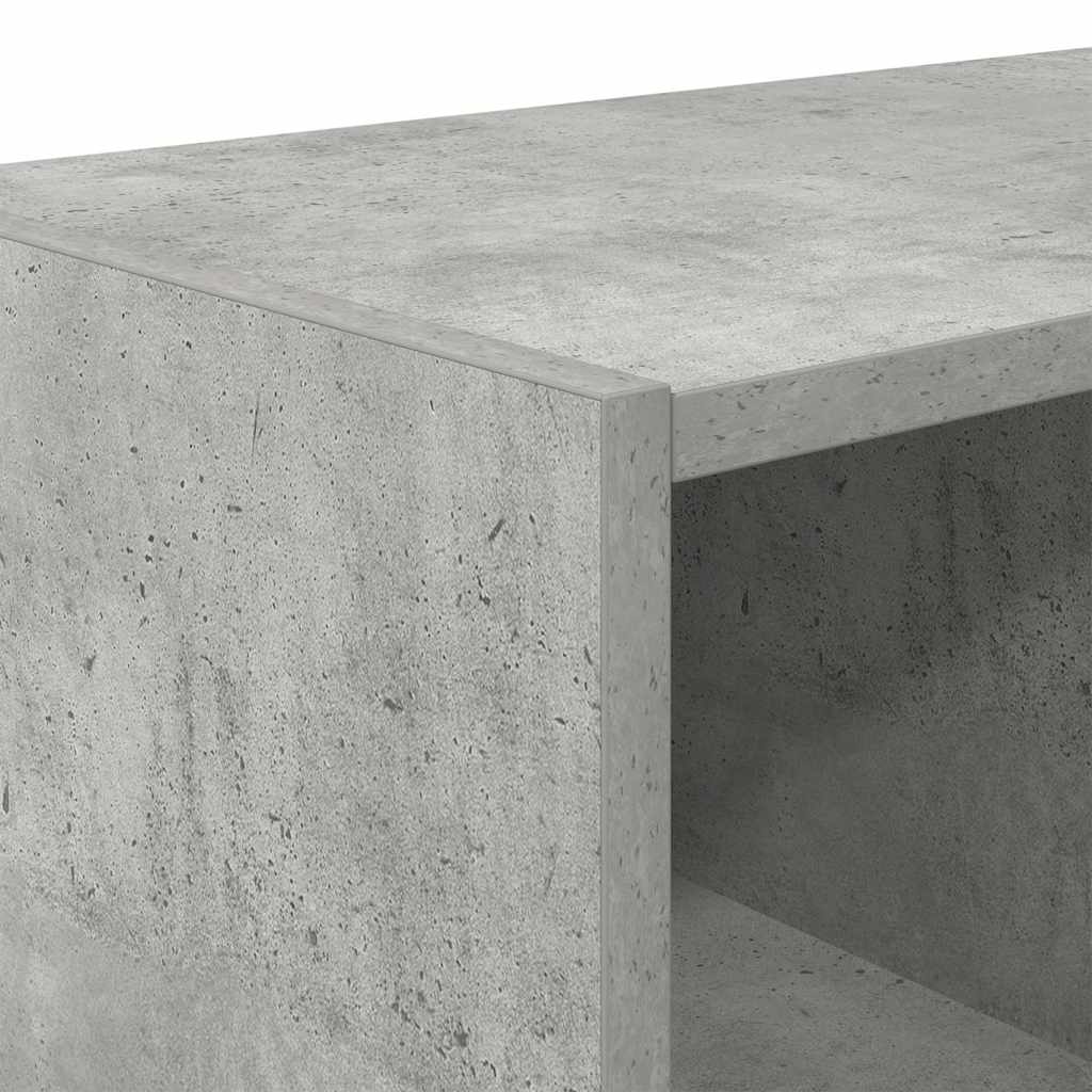 Schoenenrek stapelbaar 89,5x30x40 cm betongrijs is nu te koop bij PeponiXL, paradijselijk wonen!