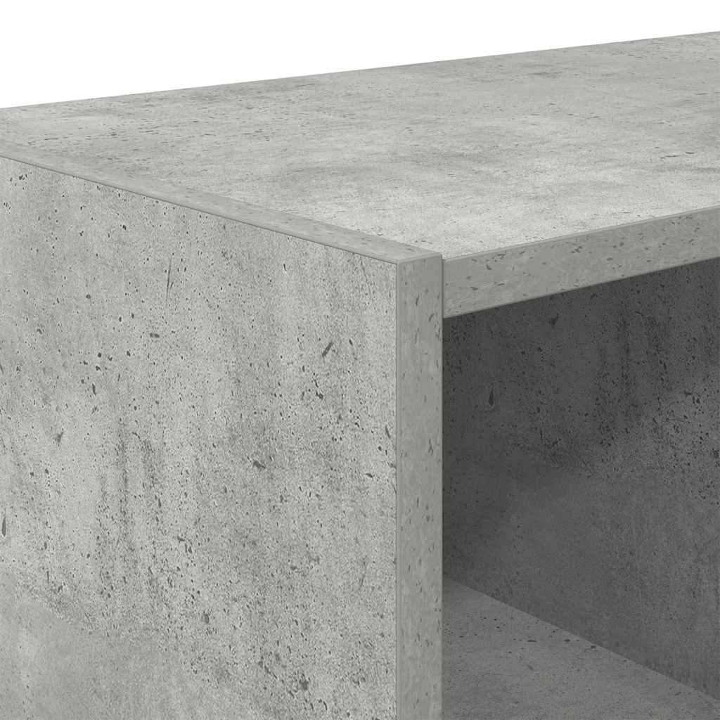 Schoenenrekken 2 st stapelbaar 89,5x30x40 cm betongrijs is nu te koop bij PeponiXL, paradijselijk wonen!