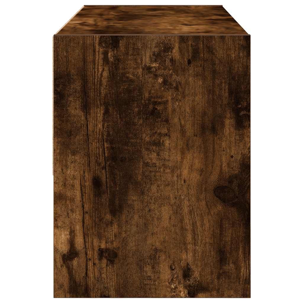 Schoenenrek stapelbaar 89,5x30x40 cm gerookt eikenkleurig is nu te koop bij PeponiXL, paradijselijk wonen!