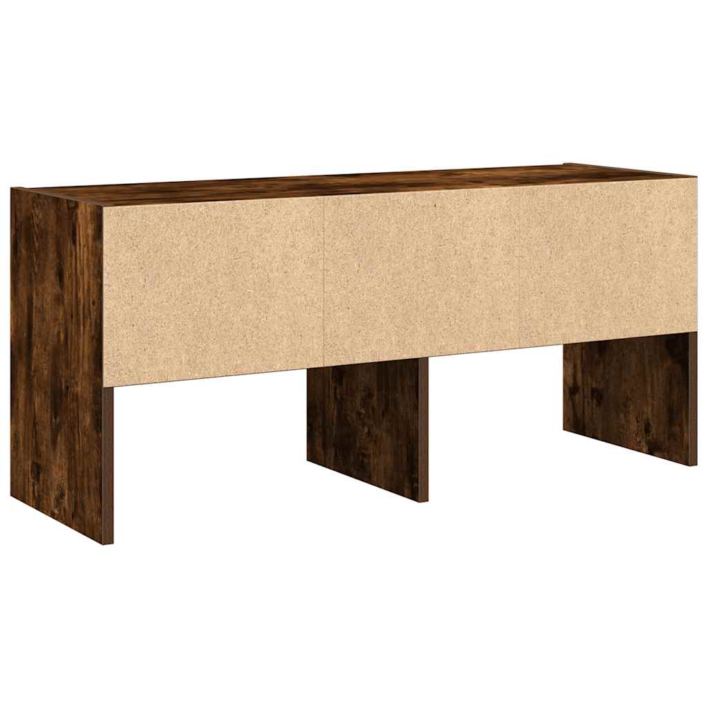 Schoenenrek stapelbaar 89,5x30x40 cm gerookt eikenkleurig is nu te koop bij PeponiXL, paradijselijk wonen!
