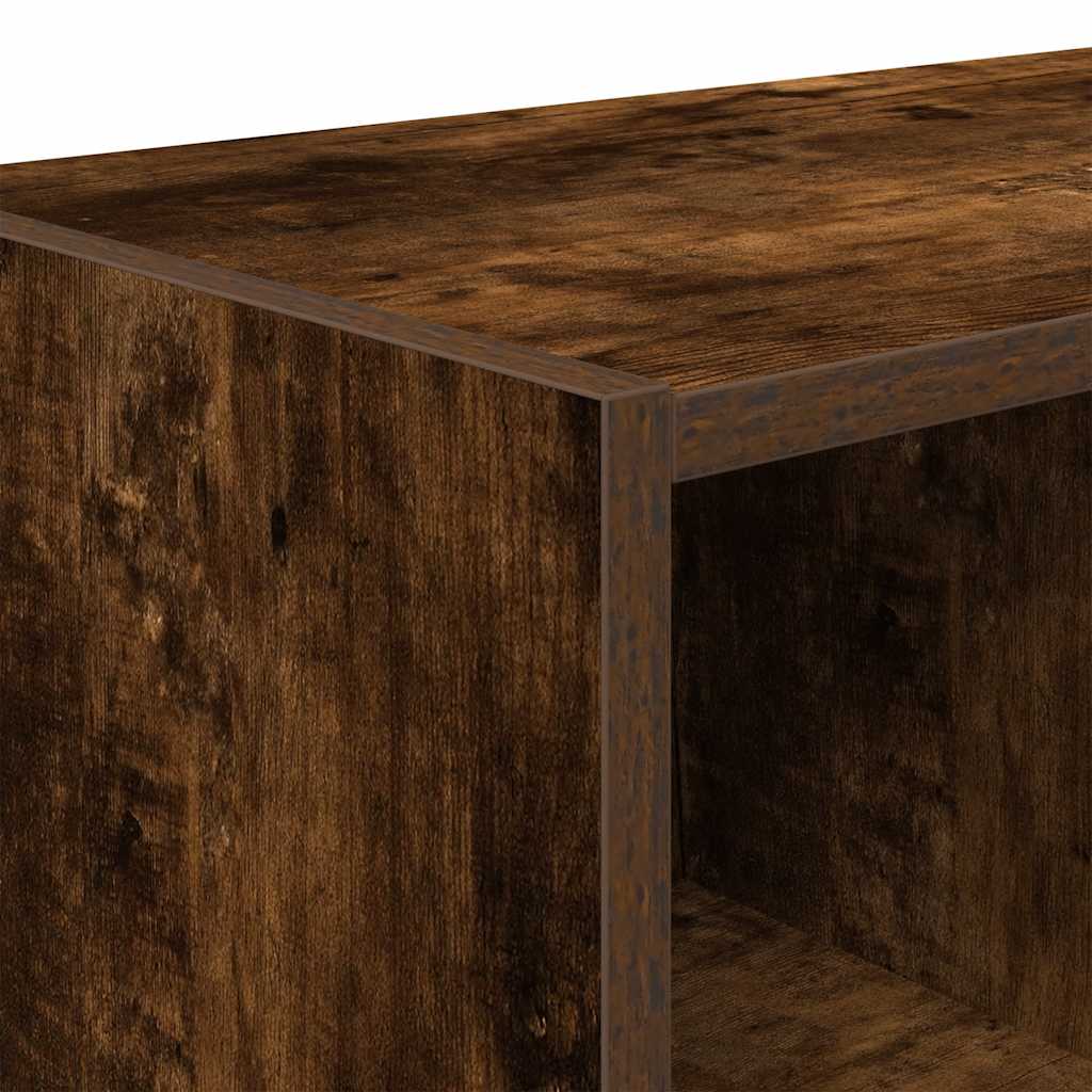 Schoenenrek stapelbaar 89,5x30x40 cm gerookt eikenkleurig is nu te koop bij PeponiXL, paradijselijk wonen!