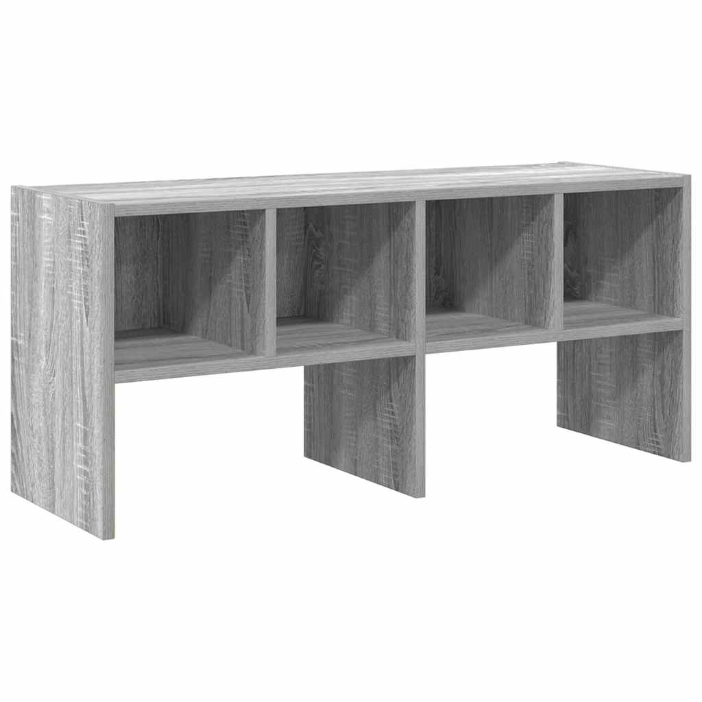 Schoenenrek stapelbaar 89,5x30x40 cm grijs sonoma eikenkleurig is nu te koop bij PeponiXL, paradijselijk wonen!