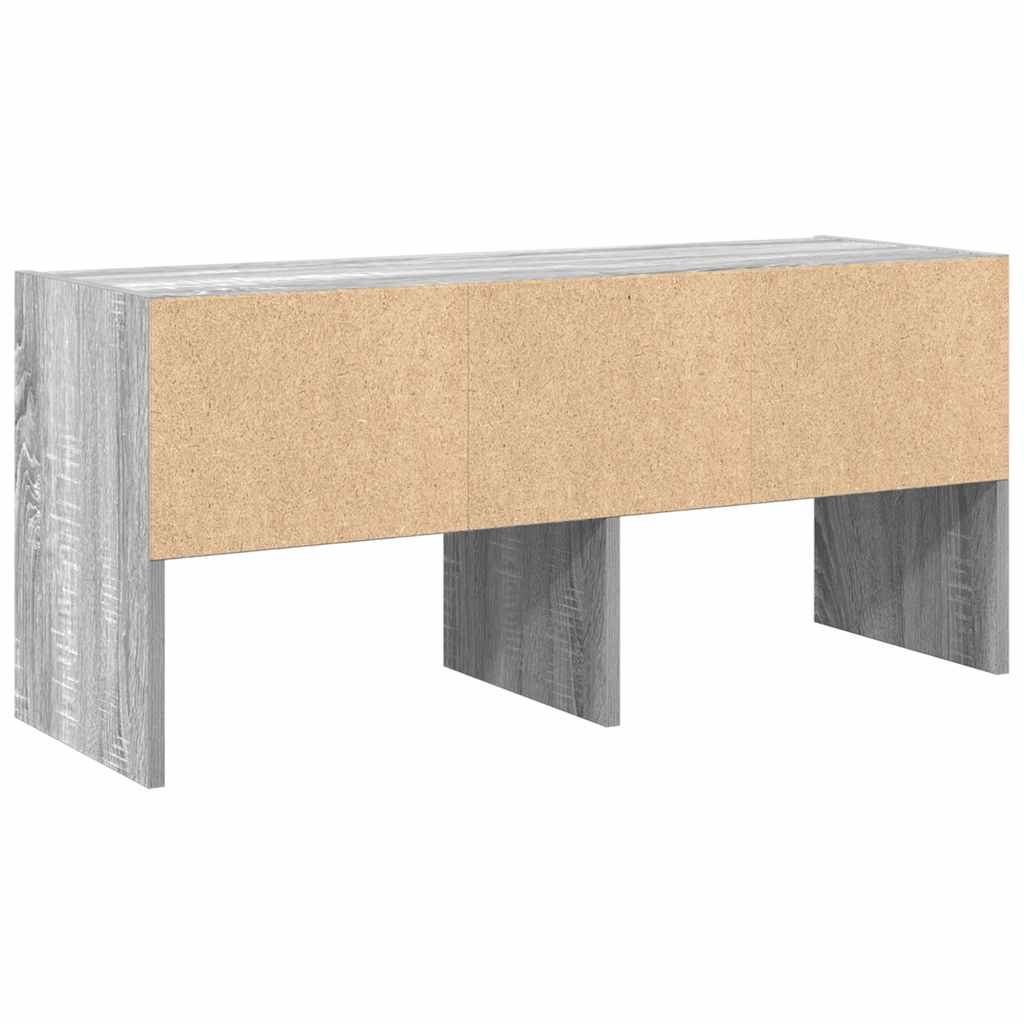Schoenenrek stapelbaar 89,5x30x40 cm grijs sonoma eikenkleurig is nu te koop bij PeponiXL, paradijselijk wonen!