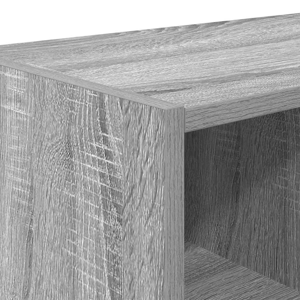 Schoenenrek stapelbaar 89,5x30x40 cm grijs sonoma eikenkleurig is nu te koop bij PeponiXL, paradijselijk wonen!