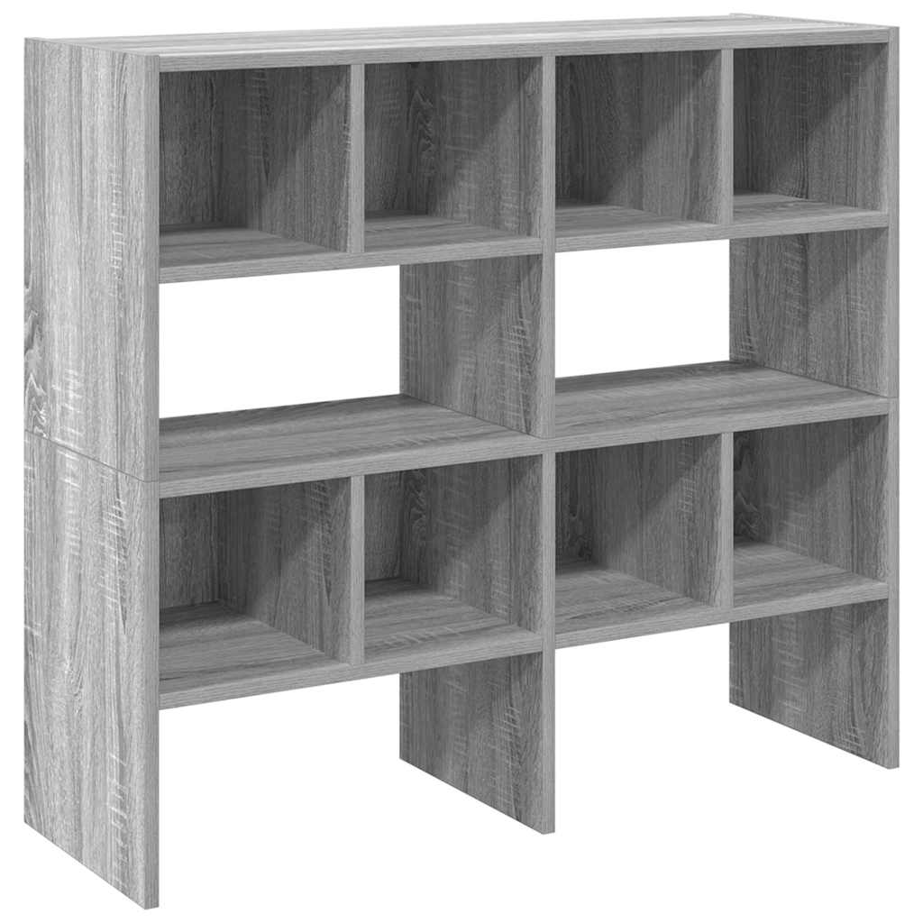 Schoenenrekken 2 st stapelbaar 89,5x30x40 cm grijs sonoma eiken is nu te koop bij PeponiXL, paradijselijk wonen!