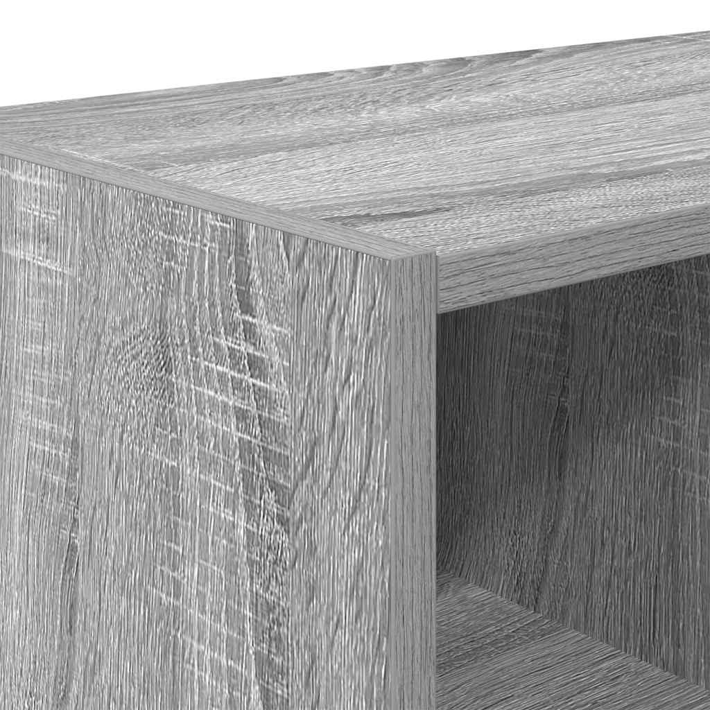 Schoenenrekken 2 st stapelbaar 89,5x30x40 cm grijs sonoma eiken is nu te koop bij PeponiXL, paradijselijk wonen!