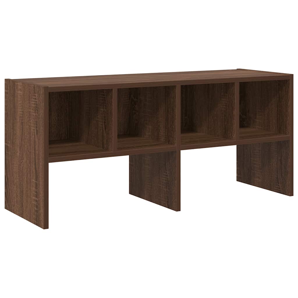 Schoenenrek stapelbaar 89,5x30x40 cm bruin eikenkleur is nu te koop bij PeponiXL, paradijselijk wonen!