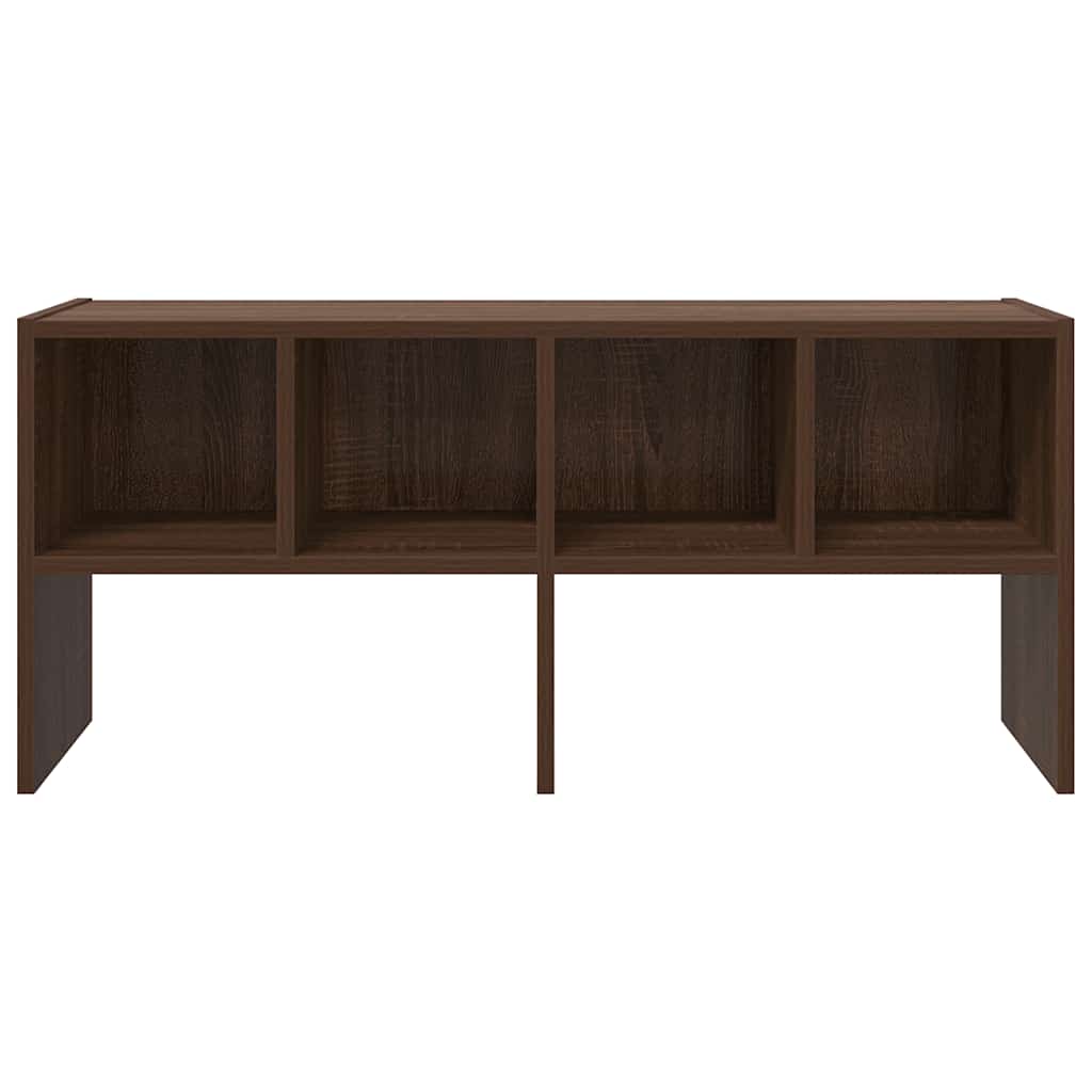 Schoenenrek stapelbaar 89,5x30x40 cm bruin eikenkleur is nu te koop bij PeponiXL, paradijselijk wonen!