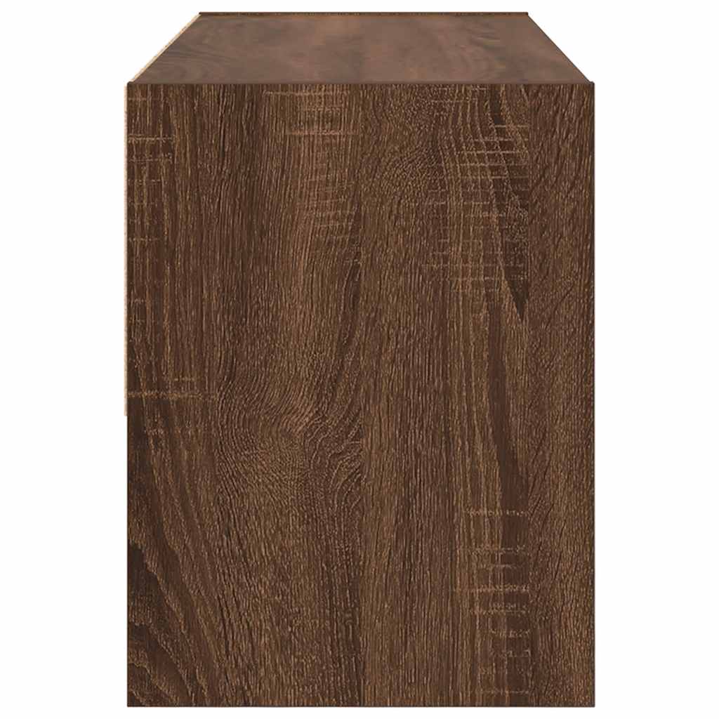 Schoenenrek stapelbaar 89,5x30x40 cm bruin eikenkleur is nu te koop bij PeponiXL, paradijselijk wonen!