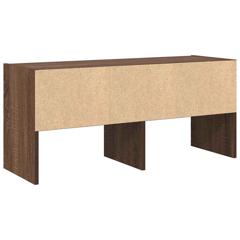 Schoenenrek stapelbaar 89,5x30x40 cm bruin eikenkleur is nu te koop bij PeponiXL, paradijselijk wonen!