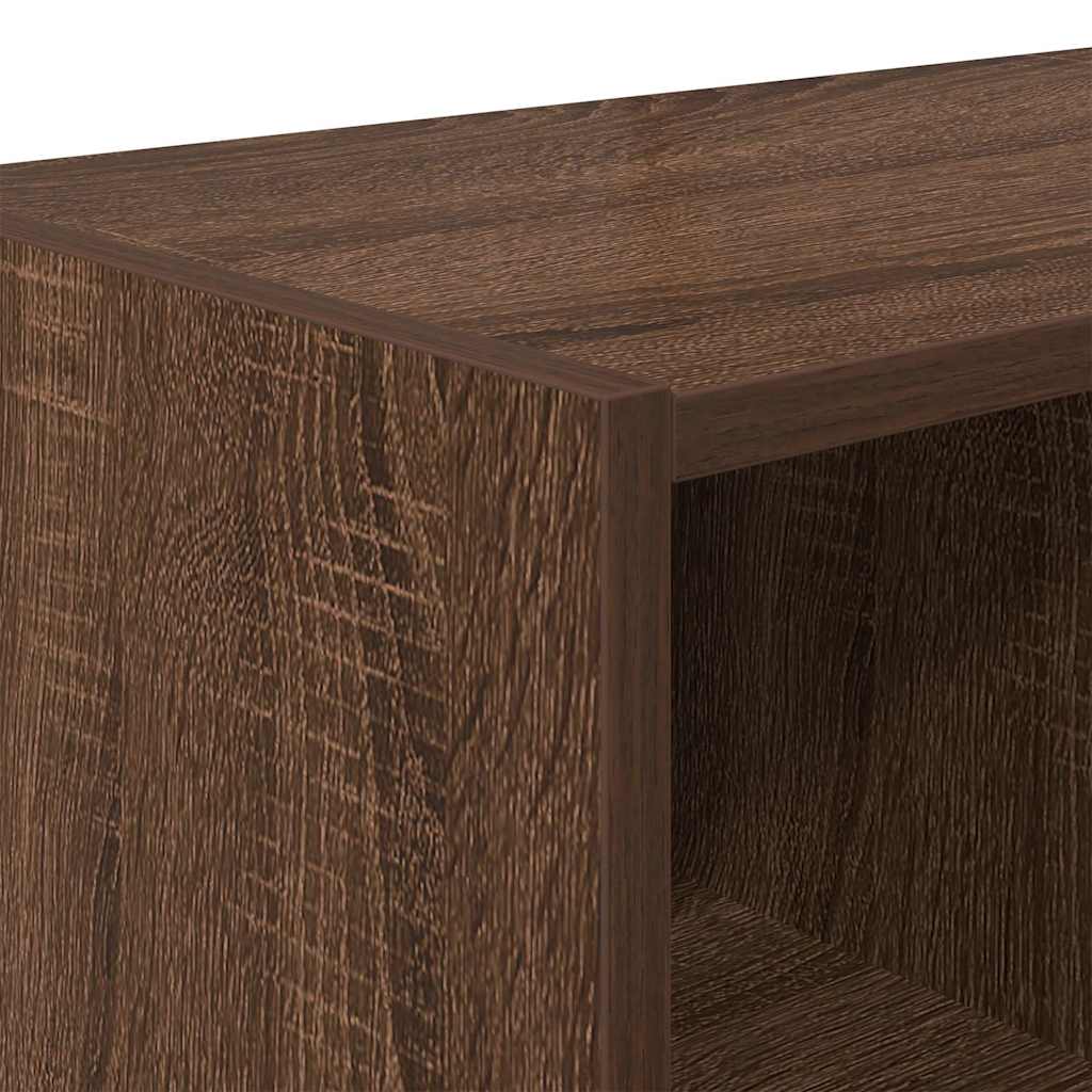 Schoenenrek stapelbaar 89,5x30x40 cm bruin eikenkleur is nu te koop bij PeponiXL, paradijselijk wonen!