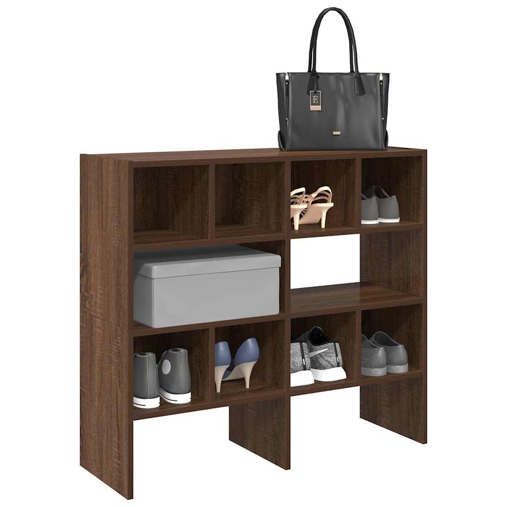 Schoenenrekken 2 st stapelbaar 89,5x30x40 cm bruin eikenkleur is nu te koop bij PeponiXL, paradijselijk wonen!