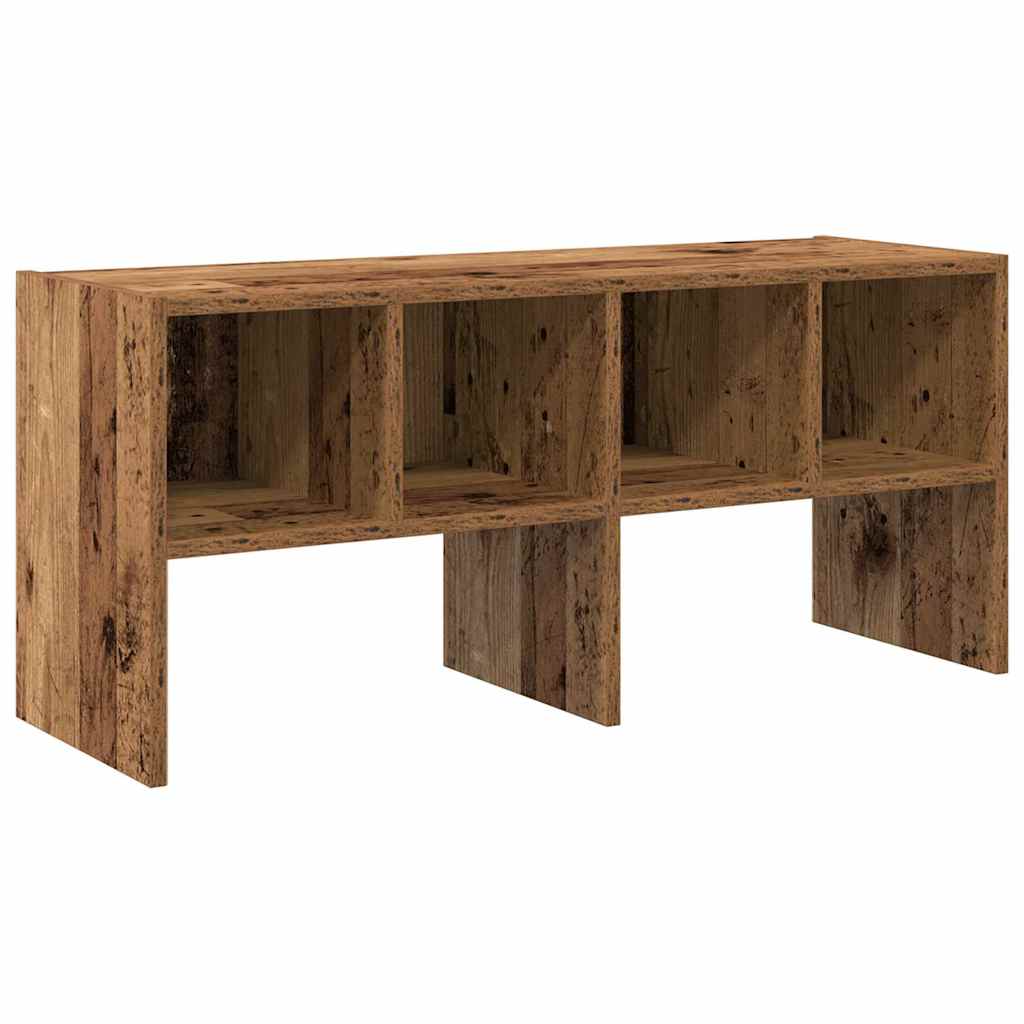 Schoenenrek stapelbaar 89,5x30x40 cm oud houtkleurig is nu te koop bij PeponiXL, paradijselijk wonen!