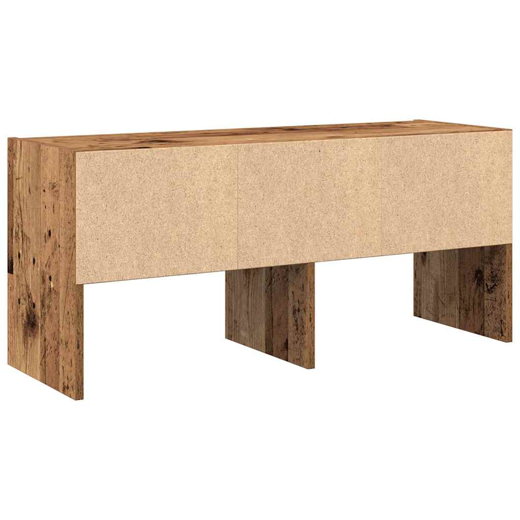 Schoenenrek stapelbaar 89,5x30x40 cm oud houtkleurig is nu te koop bij PeponiXL, paradijselijk wonen!
