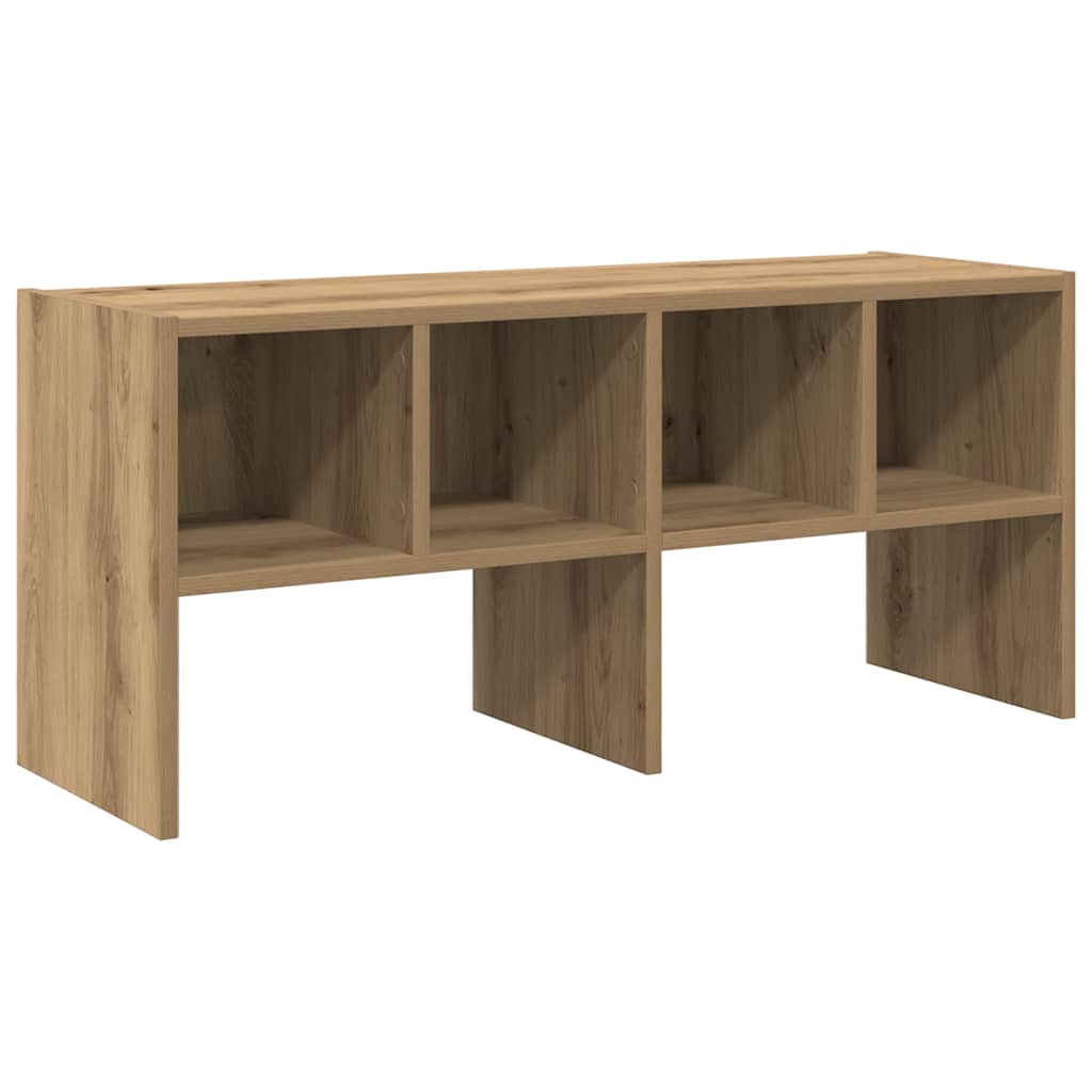 Schoenenrek stapelbaar 89,5x30x40 cm artisanaal eikenkleurig is nu te koop bij PeponiXL, paradijselijk wonen!