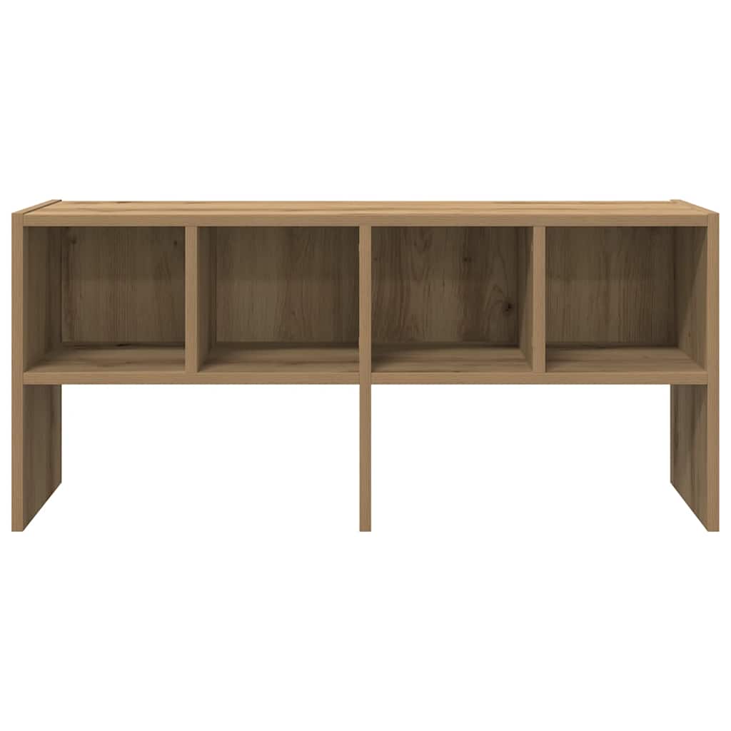 Schoenenrek stapelbaar 89,5x30x40 cm artisanaal eikenkleurig is nu te koop bij PeponiXL, paradijselijk wonen!