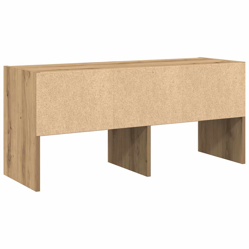 Schoenenrek stapelbaar 89,5x30x40 cm artisanaal eikenkleurig is nu te koop bij PeponiXL, paradijselijk wonen!