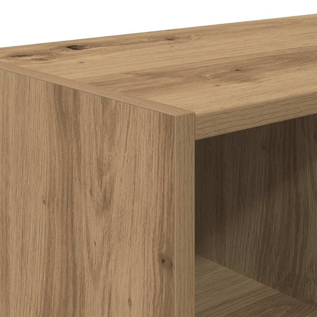 Schoenenrek stapelbaar 89,5x30x40 cm artisanaal eikenkleurig is nu te koop bij PeponiXL, paradijselijk wonen!