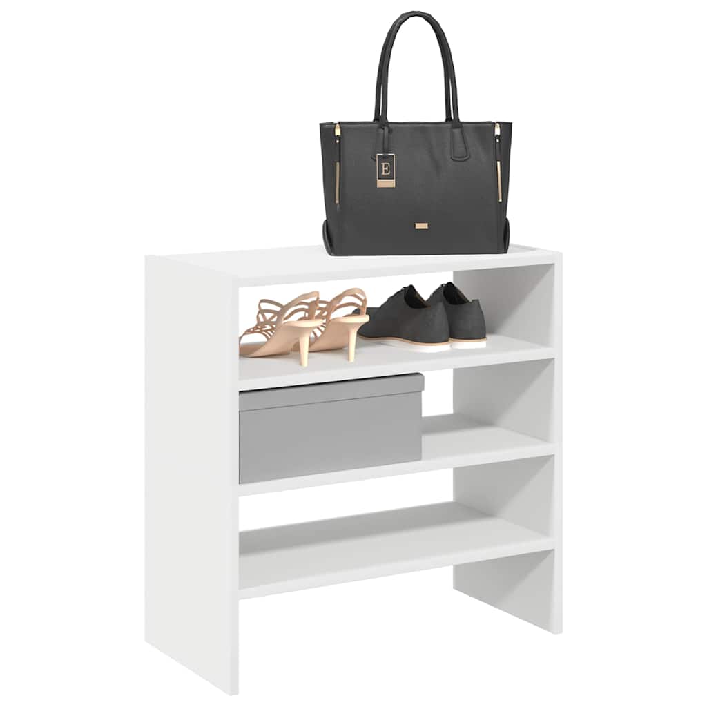 Schoenenrekken 2 st stapelbaar 60x30x30,5 cm wit is nu te koop bij PeponiXL, paradijselijk wonen!