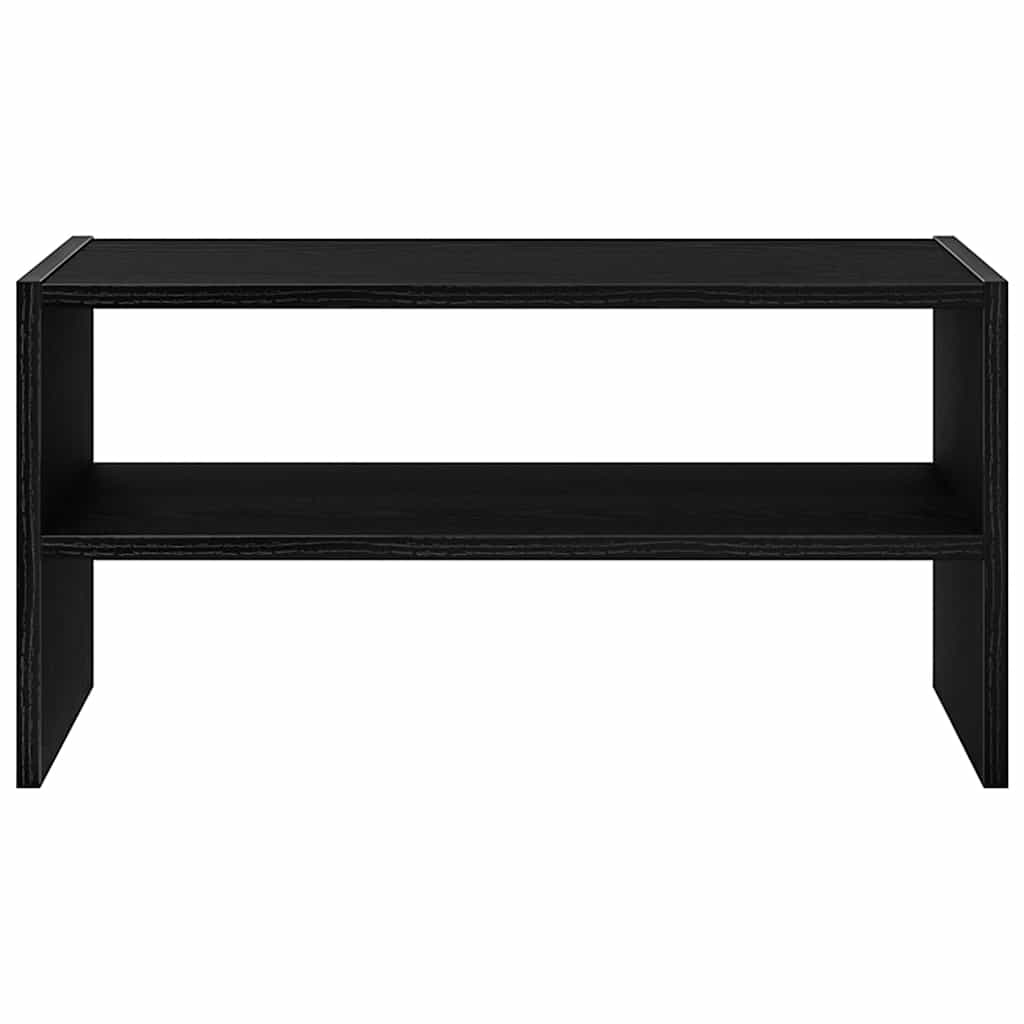 Schoenenrek stapelbaar 60x30x30,5 cm zwart eikenkleurig is nu te koop bij PeponiXL, paradijselijk wonen!