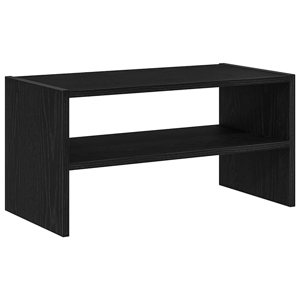 Schoenenrek stapelbaar 60x30x30,5 cm zwart eikenkleurig is nu te koop bij PeponiXL, paradijselijk wonen!