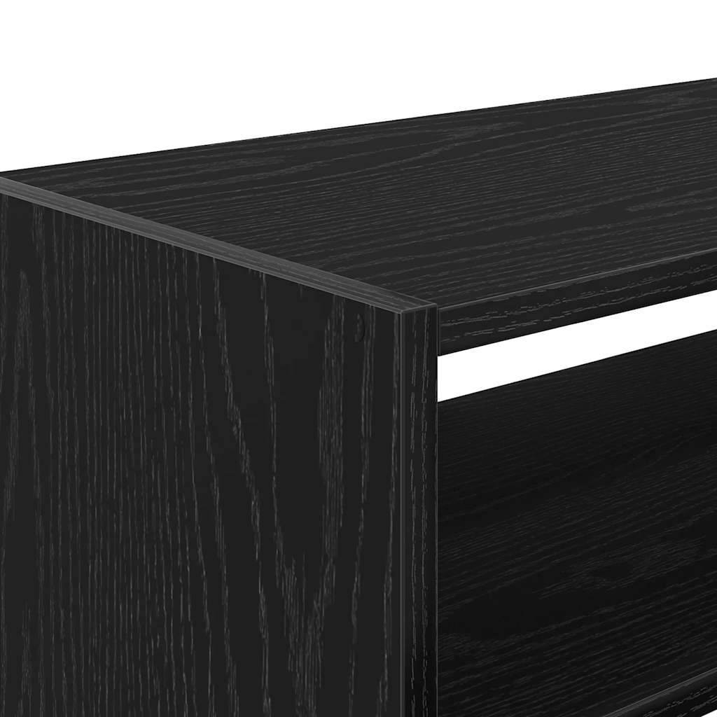 Schoenenrek stapelbaar 60x30x30,5 cm zwart eikenkleurig is nu te koop bij PeponiXL, paradijselijk wonen!
