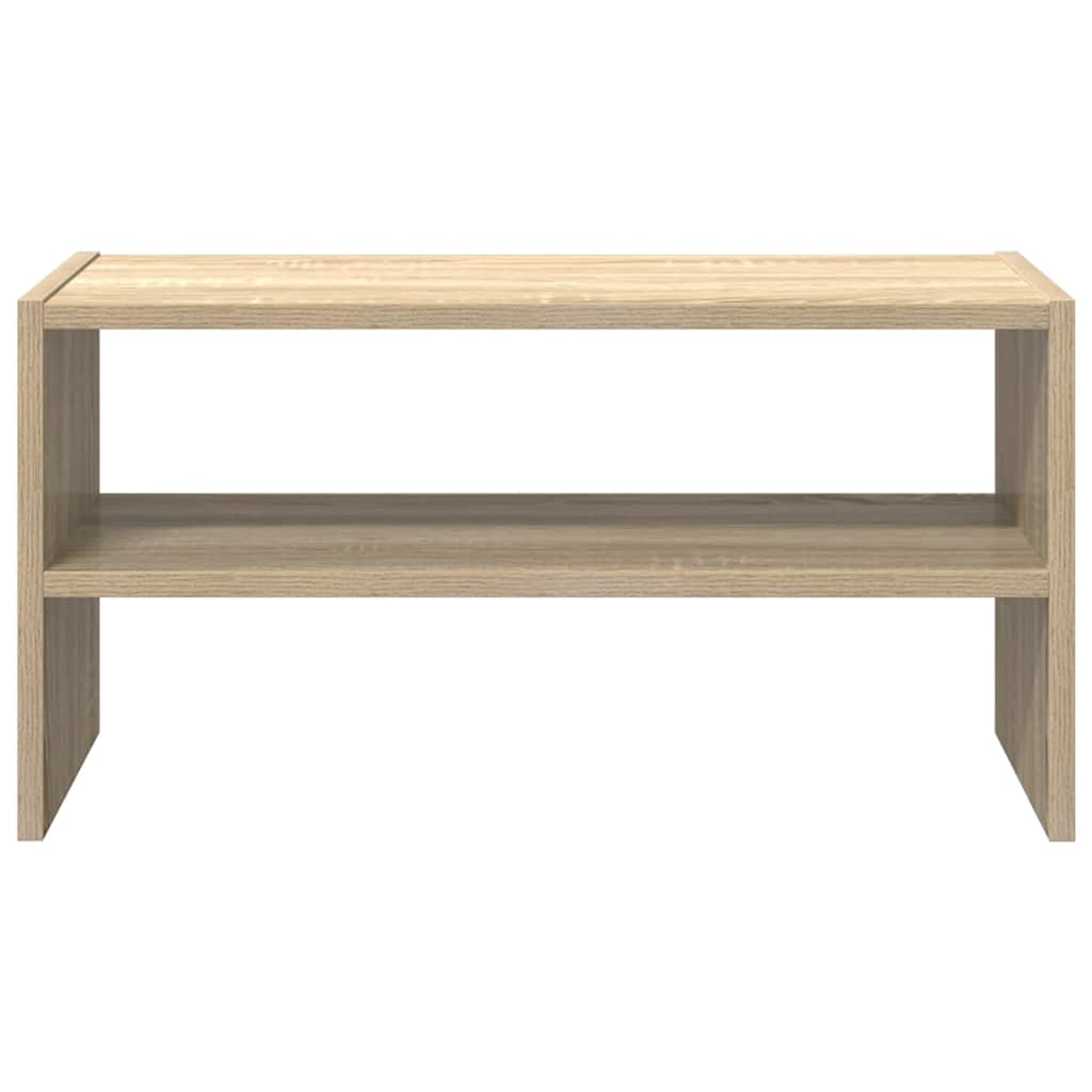 Schoenenrek stapelbaar 60x30x30,5 cm sonoma eikenkleurig is nu te koop bij PeponiXL, paradijselijk wonen!
