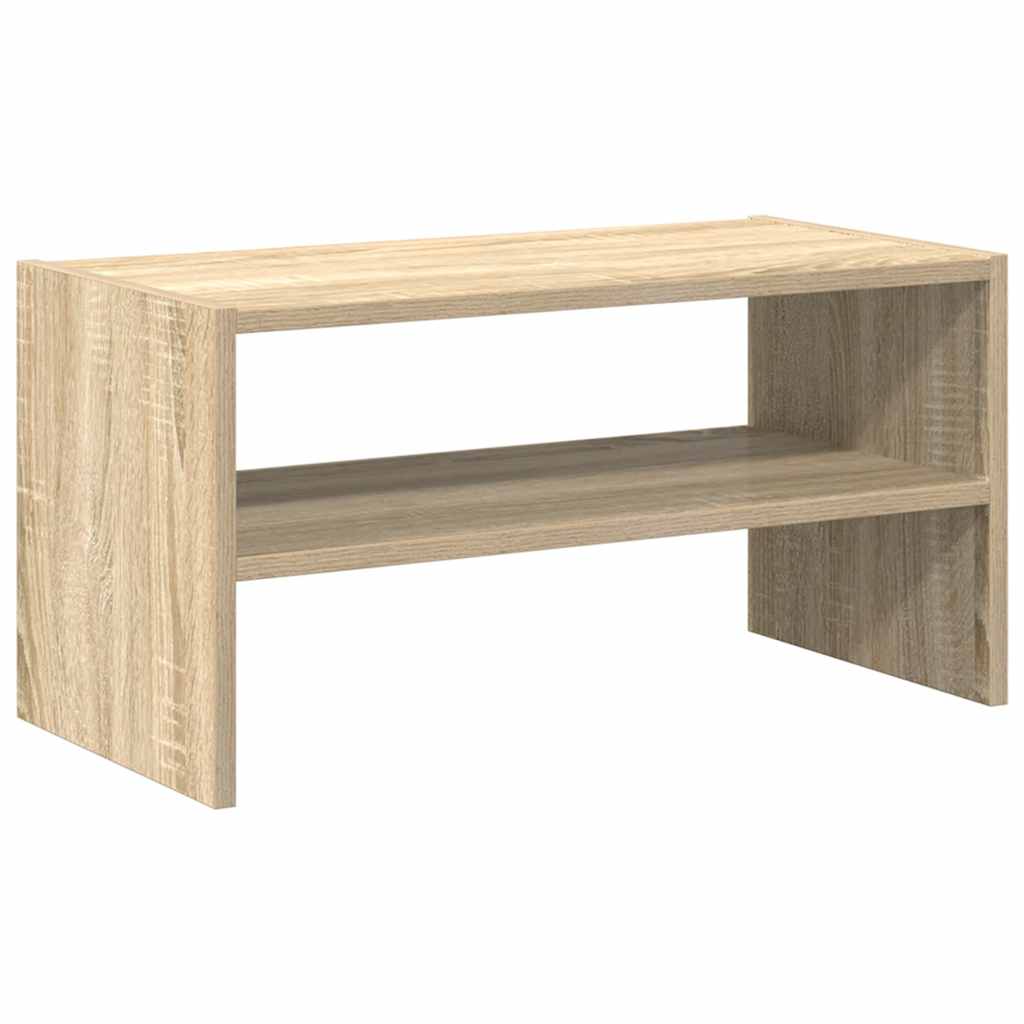 Schoenenrek stapelbaar 60x30x30,5 cm sonoma eikenkleurig is nu te koop bij PeponiXL, paradijselijk wonen!