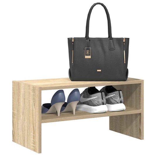 Schoenenrek stapelbaar 60x30x30,5 cm sonoma eikenkleurig is nu te koop bij PeponiXL, paradijselijk wonen!
