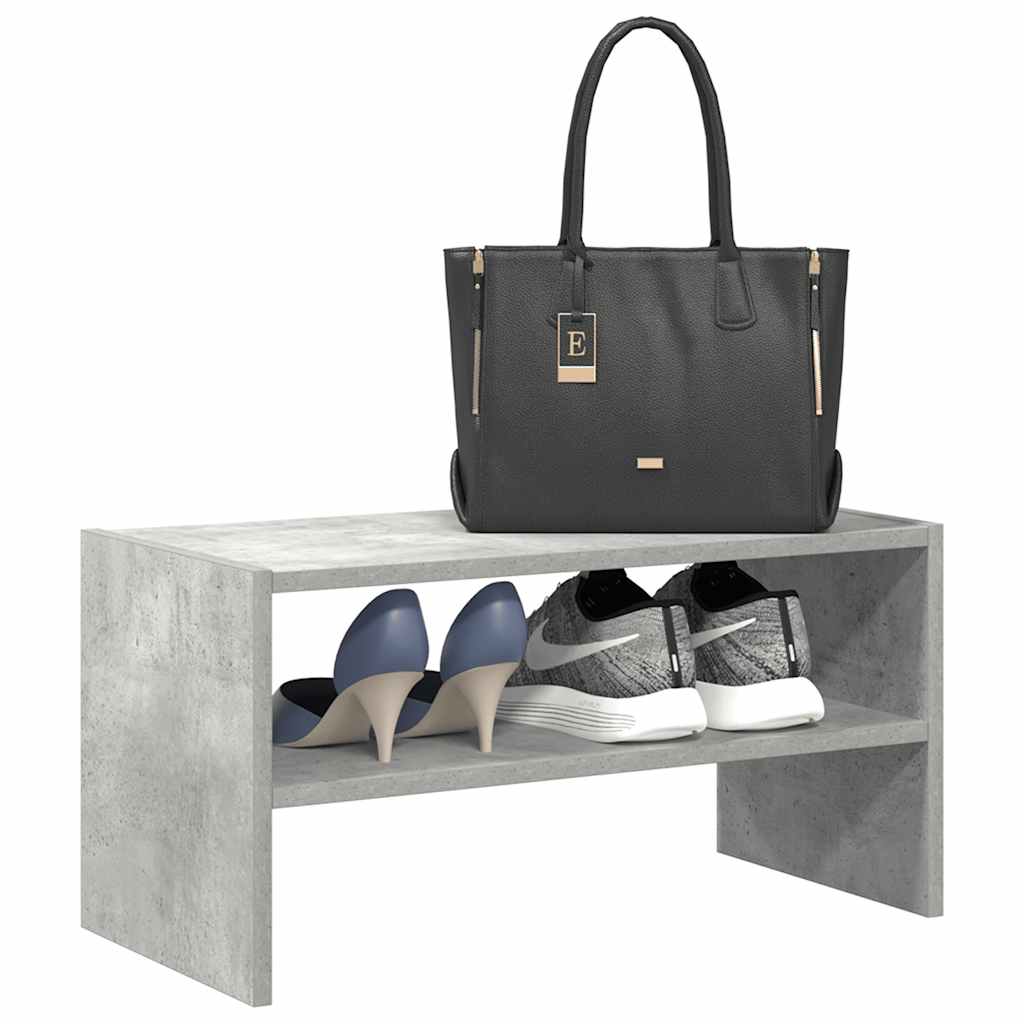 Schoenenrek stapelbaar 60x30x30,5 cm betongrijs is nu te koop bij PeponiXL, paradijselijk wonen!