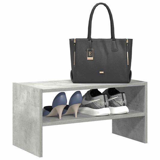 Schoenenrek stapelbaar 60x30x30,5 cm betongrijs is nu te koop bij PeponiXL, paradijselijk wonen!